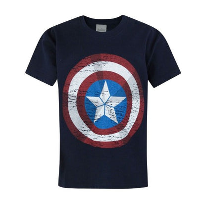 Front - Avengers Age Of Ultron Kids Captain America Shield T-Shirt