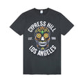 Front - Amplified Mens Cypress Hill Floral Skull T-Shirt