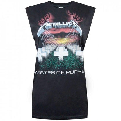 Front - Amplified Womens/Ladies Metallica Master Of Puppets Sleeveless T-Shirt