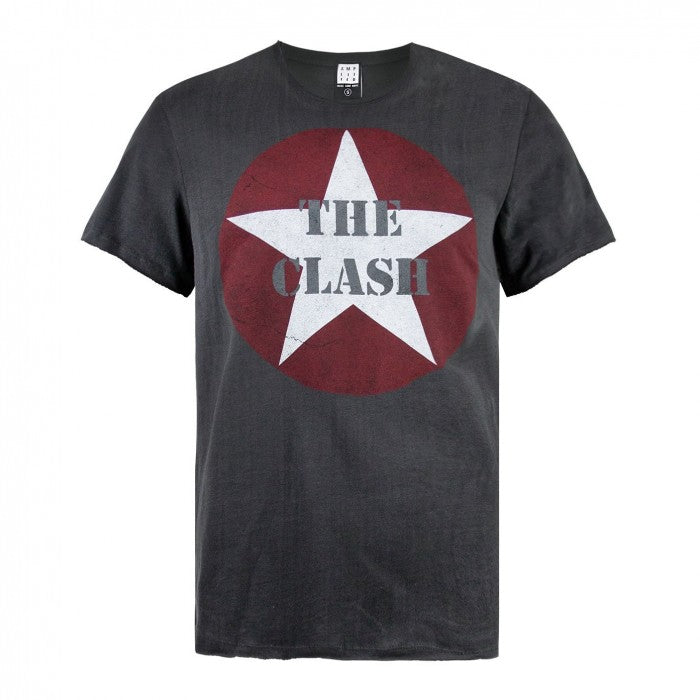 Front - Amplified Mens The Clash Star Logo T-Shirt