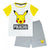 Front - Pokemon Boys Pikachu Face Short Pyjamas Set