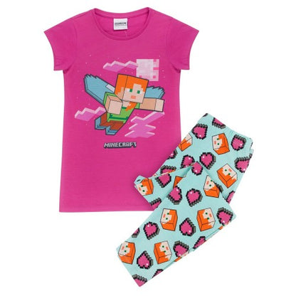Front - Minecraft Girls Alex Pyjama Set