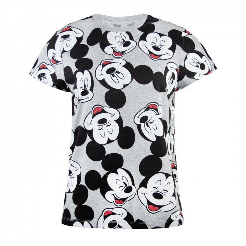 Front - Mickey Mouse Womens/Ladies Boyfriend Fit T-Shirt