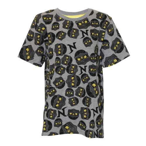 Front - Lego Ninjago Boys All Over Print T-Shirt