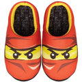 Front - Lego Ninjago Boys Red Ninja Kai Slippers