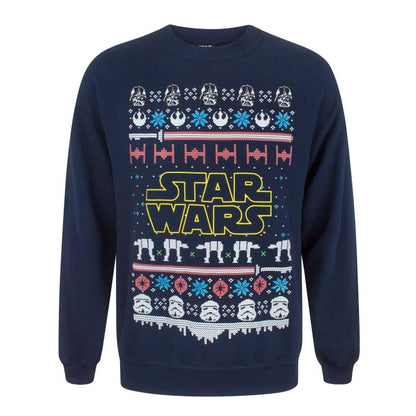 Front - Star Wars Unisex Logo Christmas Sweatshirt