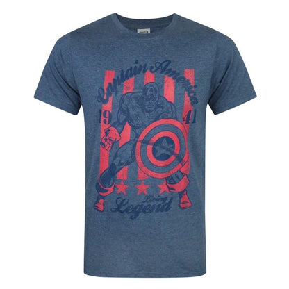 Front - Captain America Mens Living Legend T-Shirt