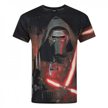 Front - Star Wars: The Force Awakens Mens Kylo Ren Lightsaber T-Shirt