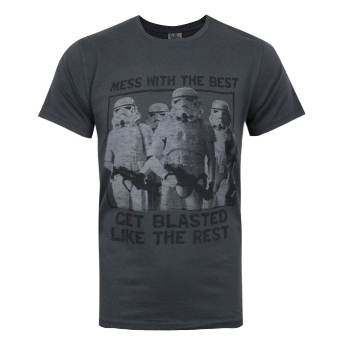 Front - Junk Food Mens Mess With The Best Star Wars T-Shirt