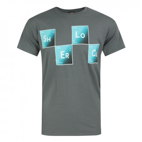 Front - Plan 9 Mens Bad Breaking Sherlock Holmes T-Shirt