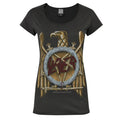 Front - Amplified Womens/Ladies Eagle Slayer Logo T-Shirt