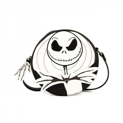 Front - Danielle Nicole Nightmare Before Christmas Jack Skellington Crossbody Bag