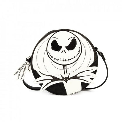 Front - Danielle Nicole Nightmare Before Christmas Jack Skellington Crossbody Bag