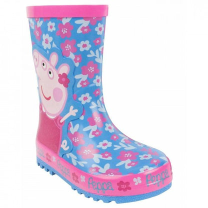 Front - Peppa Pig Girls Flower Wellington Boots
