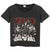 Front - Amplified Womens/Ladies Let Me Go Rock N Roll Kiss Diamante T-Shirt
