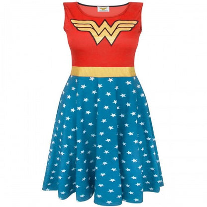 Front - Wonder Woman Womens/Ladies Costume Dress