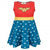 Front - Wonder Woman Girls Costume Dress