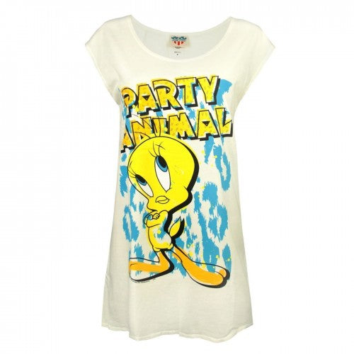 Front - Looney Tunes Womens/Ladies Party Animal Tweety Pie Tunic
