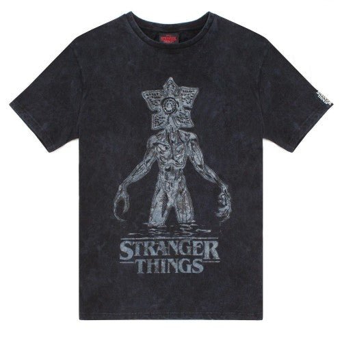 Front - Stranger Things Womens/Ladies Acid Wash T-Shirt