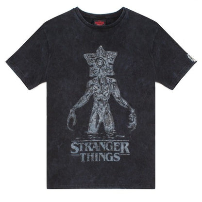 Front - Stranger Things Womens/Ladies Acid Wash T-Shirt