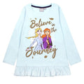 Front - Frozen II Girls Believe In The Journey Frill Long-Sleeved T-Shirt