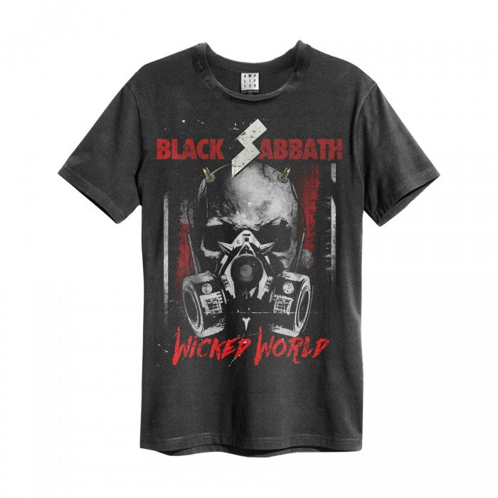 Front - Amplified Mens Wicked World Black Sabbath T-Shirt