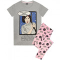 Front - Star Wars Womens/Ladies Princess Leia Pyjama Set