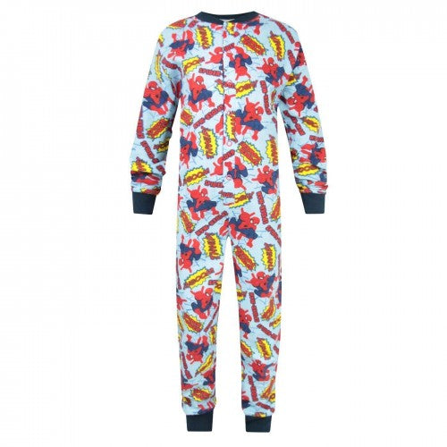 Front - Spider-Man Baby Boys Sleepsuit
