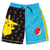 Front - Pokemon Boys Pikachu Pokeball Swim Shorts