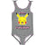 Front - Pokemon Girls Pikachu One Piece Swimsuit