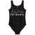 Front - Friends Girls Sunsafe One Piece Swimsuit
