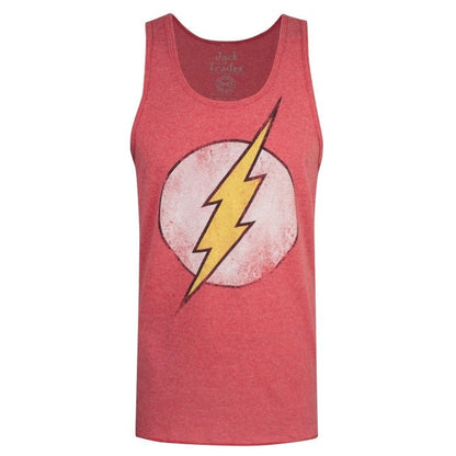 Front - Jack Of All Trades Mens Distressed Dot Logo The Flash Vest
