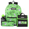 Front - Minecraft Childrens/Kids Creeper Backpack Set (Pack Of 4)