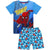 Front - Spider-Man Boys Thwamm Comic Cotton Short Pyjama Set