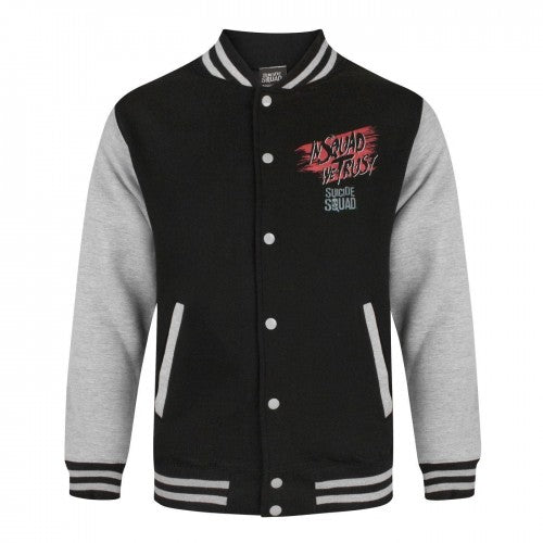 Front - Suicide Squad Mens Varsity Jacket