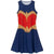 Front - Wonder Woman Womens/Ladies Skater Costume Dress