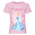 Front - Cinderella Girls T-Shirt