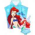 Front - The Little Mermaid Girls Swimsuit And Poncho Set