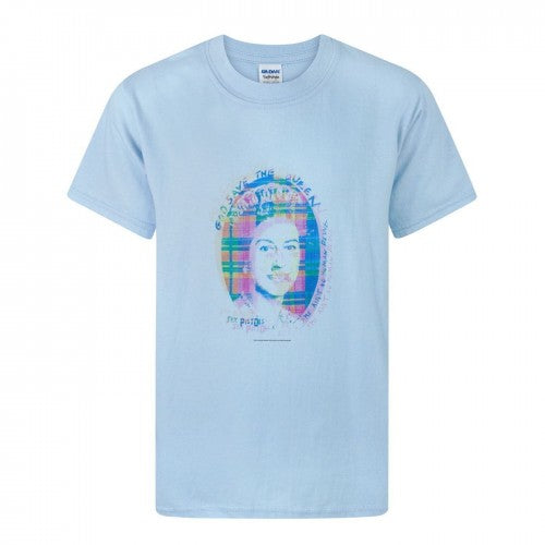 Front - Sex Pistols Boys Tartan T-Shirt