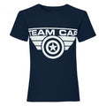 Front - Captain America Civil War Girls Team Cap T-Shirt