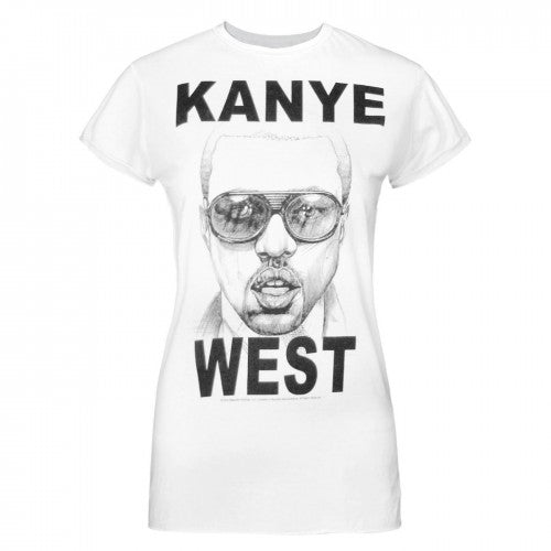 Front - Amplified Womens/Ladies Mercy Kanye West T-Shirt