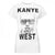 Front - Amplified Womens/Ladies Mercy Kanye West T-Shirt