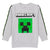 Front - Minecraft Childrens/Kids Sequin Flip Sweatshirt