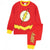 Front - The Flash Childrens/Kids Logo Glow In The Dark Pyjama Set