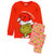 Front - The Grinch Childrens/Kids Fitted Christmas Pyjama Set