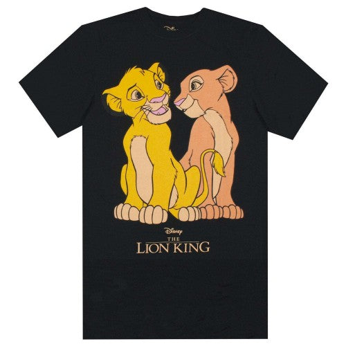 Front - The Lion King Womens/Ladies Simba And Nala T-Shirt