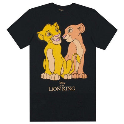 Front - The Lion King Womens/Ladies Simba And Nala T-Shirt