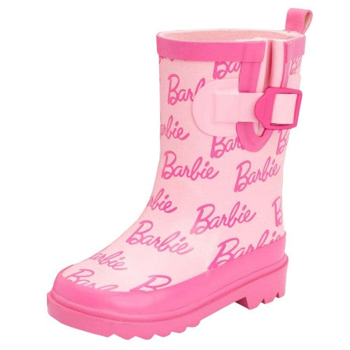 Front - Barbie Childrens/Kids Wellington Boots