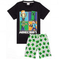 Front - Minecraft Boys Short Pyjama Set