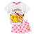 Front - Pokemon Girls Besties Pikachu & Eevee Frill Short Pyjama Set